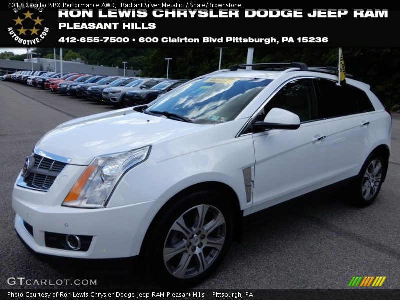 Radiant Silver Metallic / Shale/Brownstone 2012 Cadillac SRX Performance AWD