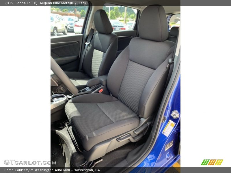 Aegean Blue Metallic / Black 2019 Honda Fit EX