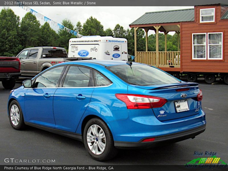 Sonic Blue Metallic / Stone 2012 Ford Focus SEL Sedan