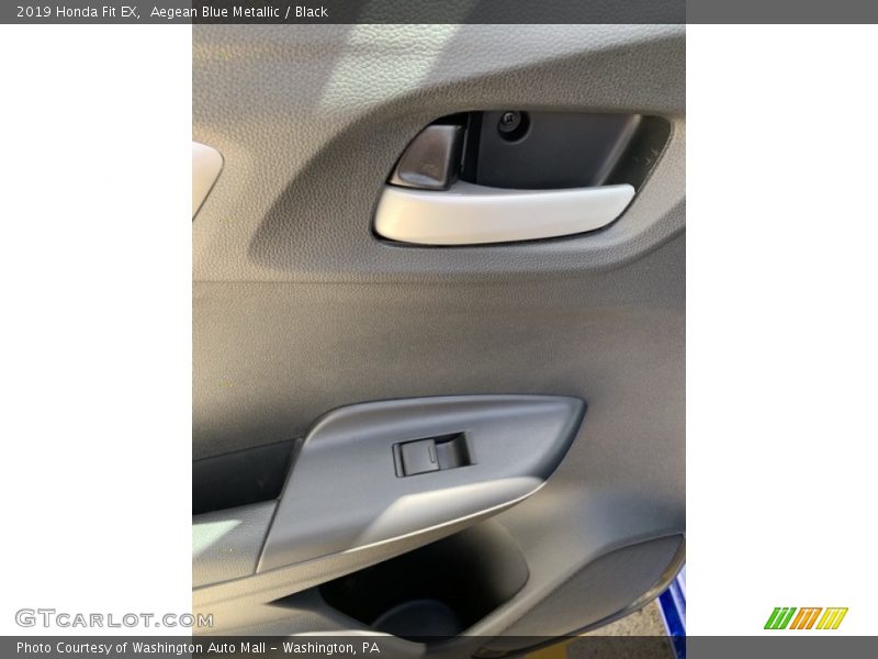 Aegean Blue Metallic / Black 2019 Honda Fit EX