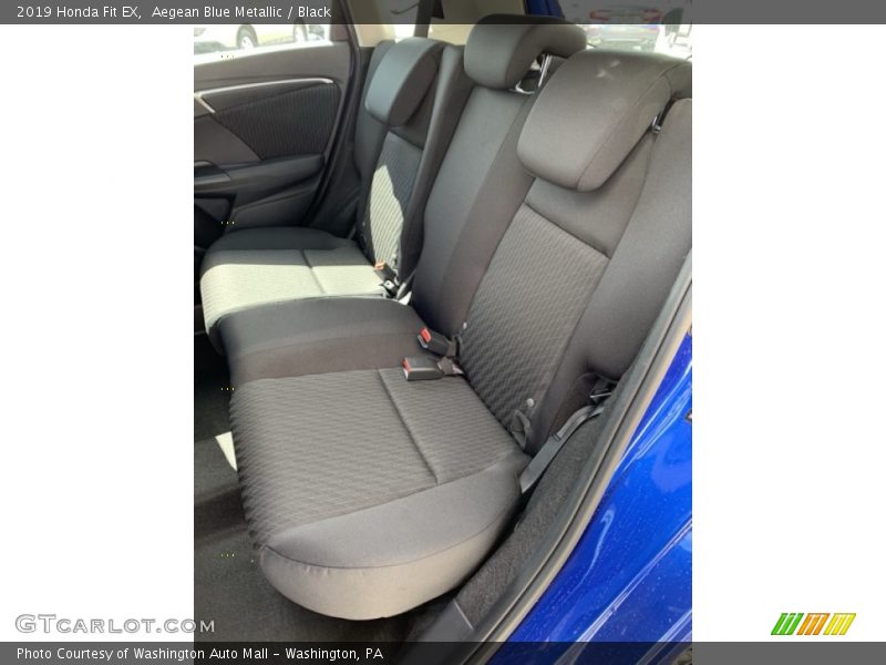 Aegean Blue Metallic / Black 2019 Honda Fit EX