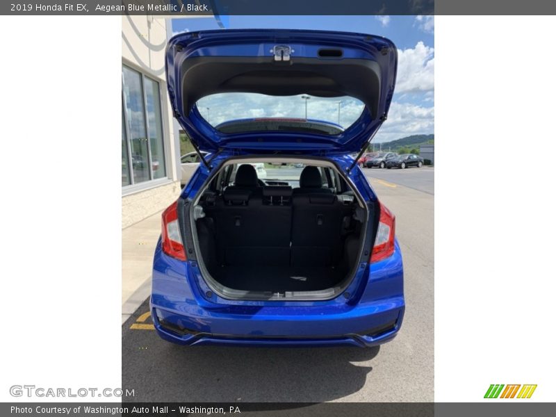 Aegean Blue Metallic / Black 2019 Honda Fit EX
