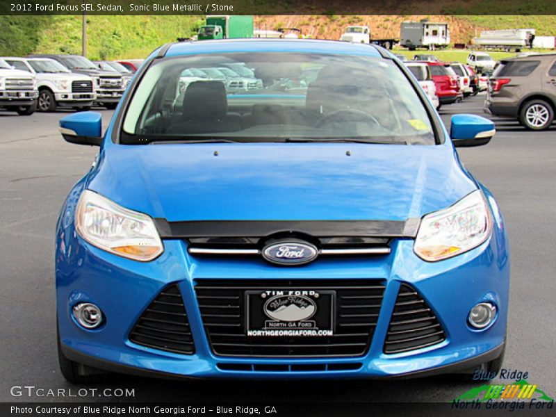 Sonic Blue Metallic / Stone 2012 Ford Focus SEL Sedan