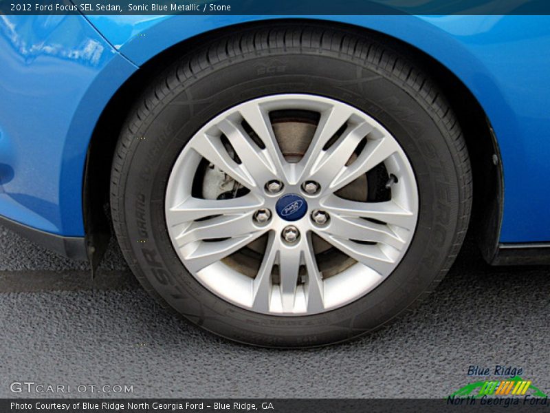 Sonic Blue Metallic / Stone 2012 Ford Focus SEL Sedan
