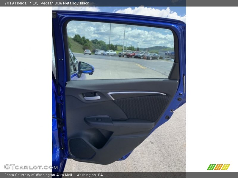 Aegean Blue Metallic / Black 2019 Honda Fit EX