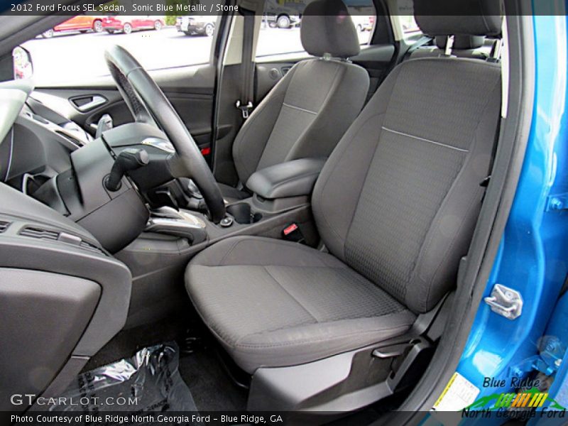 Sonic Blue Metallic / Stone 2012 Ford Focus SEL Sedan