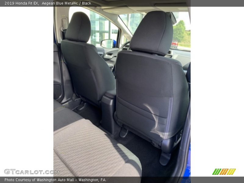 Aegean Blue Metallic / Black 2019 Honda Fit EX