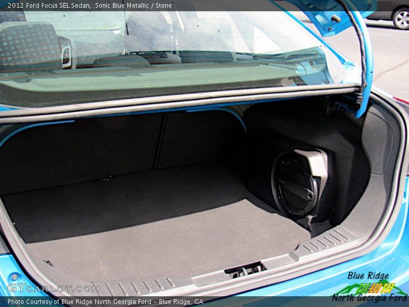 Sonic Blue Metallic / Stone 2012 Ford Focus SEL Sedan