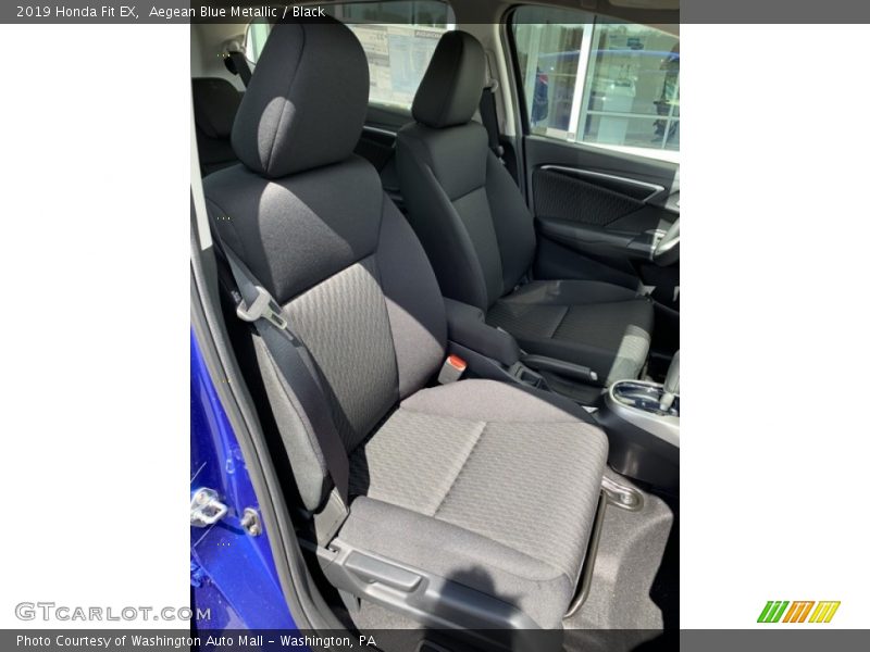 Aegean Blue Metallic / Black 2019 Honda Fit EX