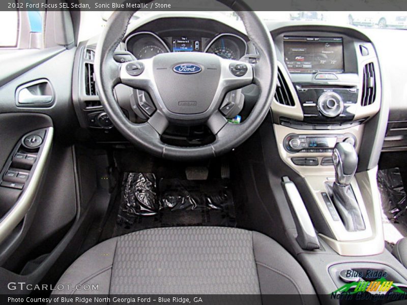 Sonic Blue Metallic / Stone 2012 Ford Focus SEL Sedan