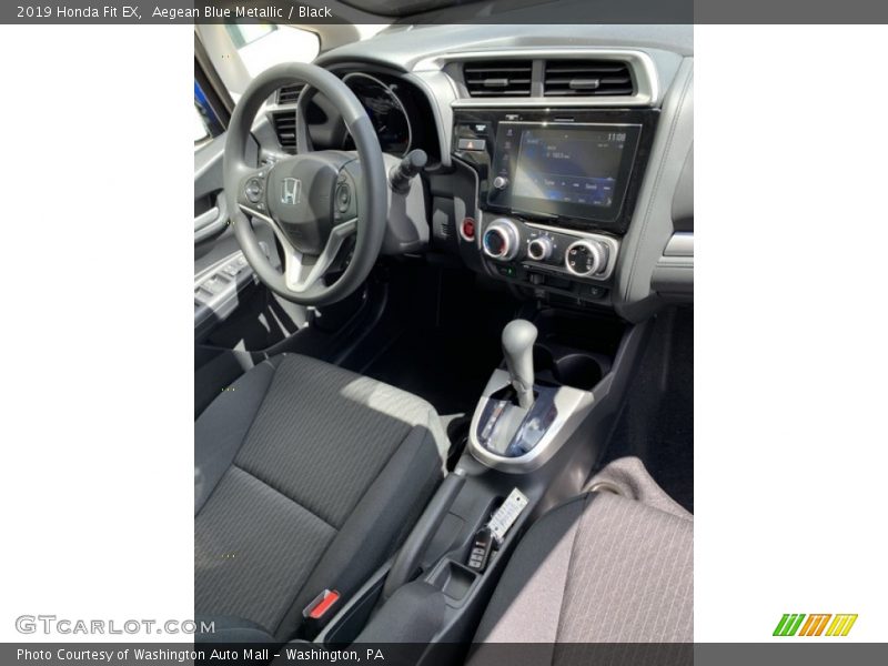 Aegean Blue Metallic / Black 2019 Honda Fit EX