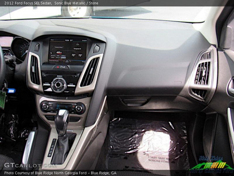 Sonic Blue Metallic / Stone 2012 Ford Focus SEL Sedan