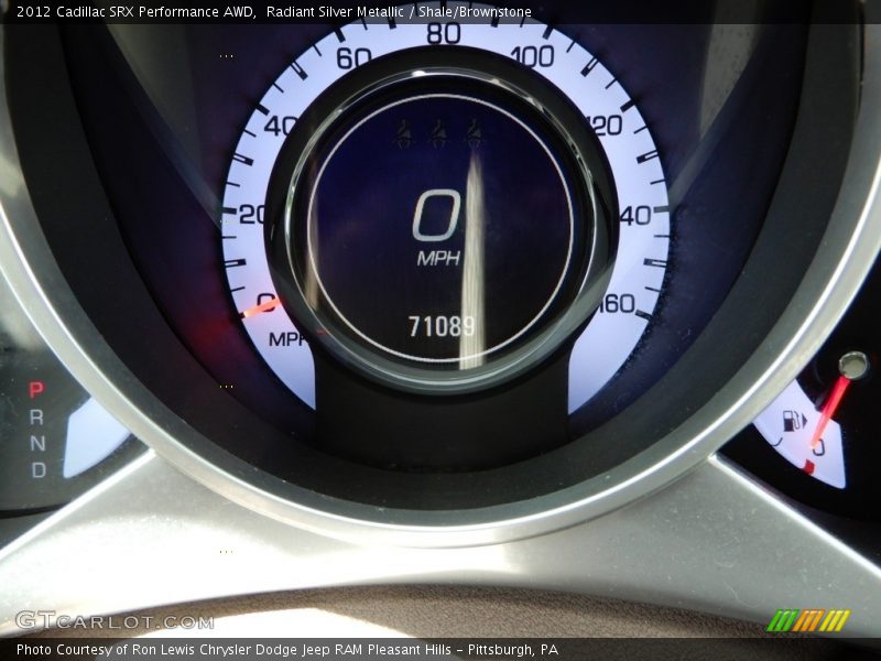 Radiant Silver Metallic / Shale/Brownstone 2012 Cadillac SRX Performance AWD