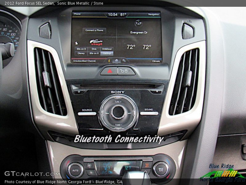 Sonic Blue Metallic / Stone 2012 Ford Focus SEL Sedan