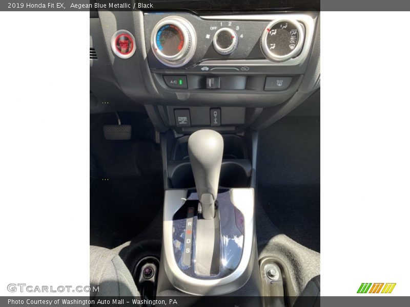 Aegean Blue Metallic / Black 2019 Honda Fit EX