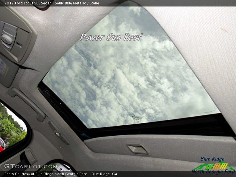 Sonic Blue Metallic / Stone 2012 Ford Focus SEL Sedan