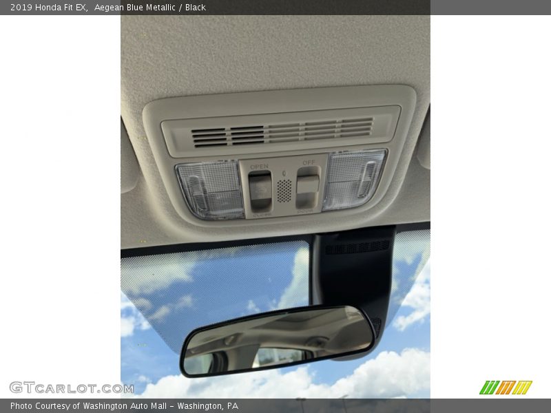 Aegean Blue Metallic / Black 2019 Honda Fit EX