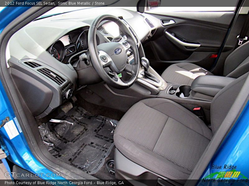 Sonic Blue Metallic / Stone 2012 Ford Focus SEL Sedan