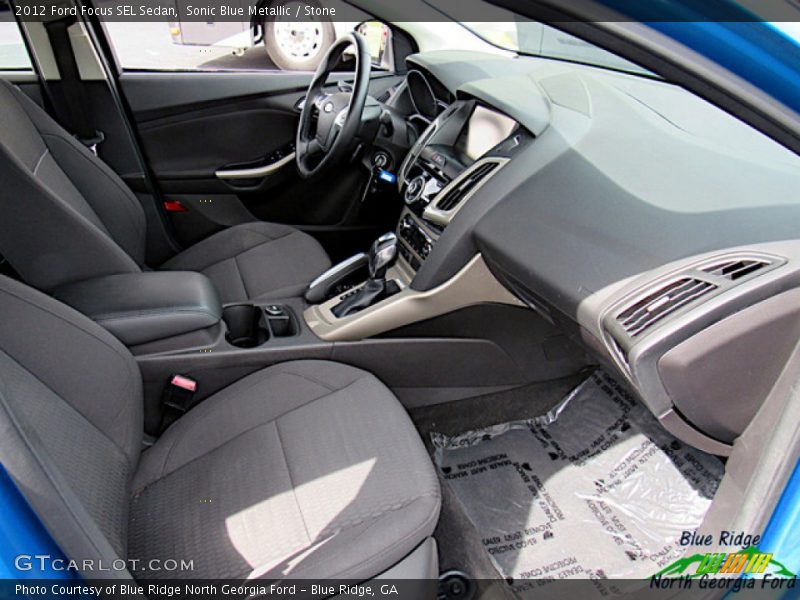 Sonic Blue Metallic / Stone 2012 Ford Focus SEL Sedan