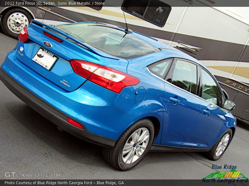 Sonic Blue Metallic / Stone 2012 Ford Focus SEL Sedan