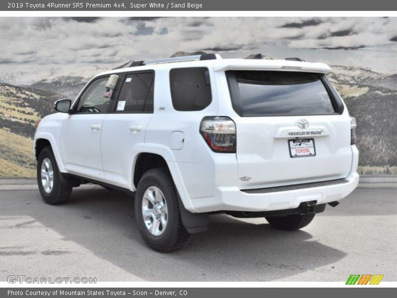 Super White / Sand Beige 2019 Toyota 4Runner SR5 Premium 4x4