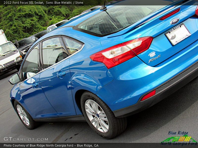 Sonic Blue Metallic / Stone 2012 Ford Focus SEL Sedan