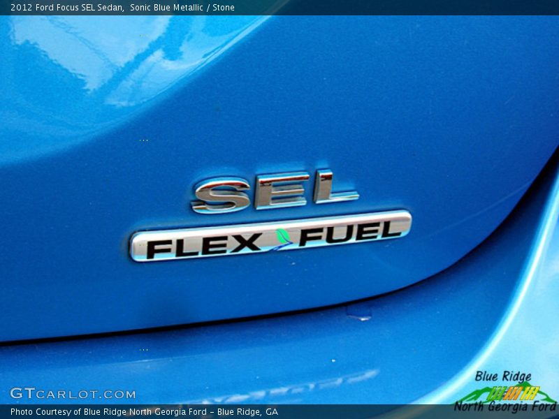 Sonic Blue Metallic / Stone 2012 Ford Focus SEL Sedan