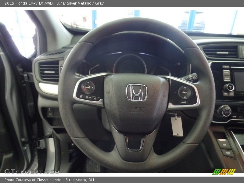 Lunar Silver Metallic / Gray 2019 Honda CR-V LX AWD