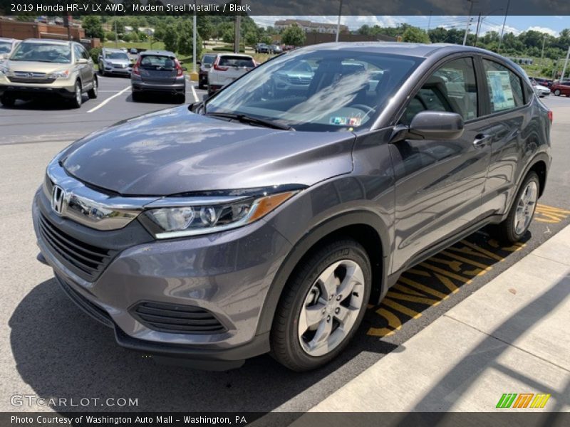 Modern Steel Metallic / Black 2019 Honda HR-V LX AWD