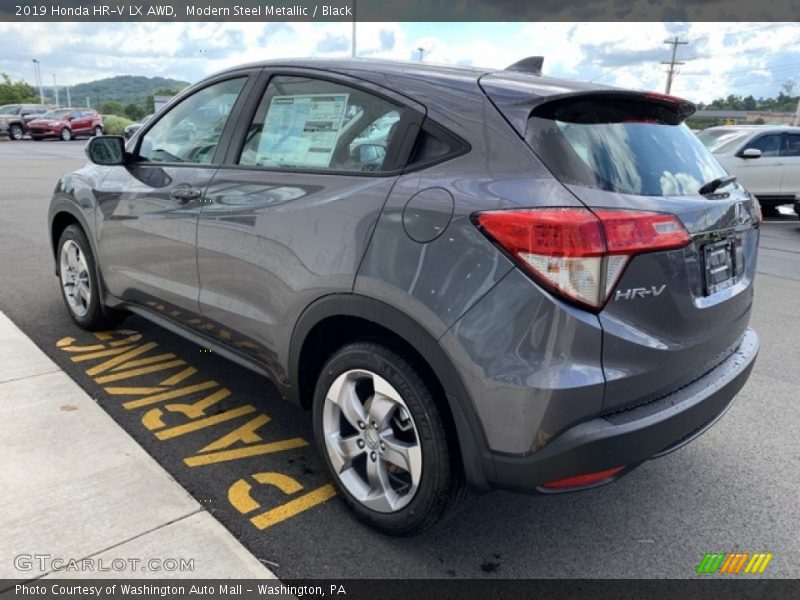 Modern Steel Metallic / Black 2019 Honda HR-V LX AWD
