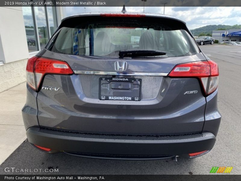 Modern Steel Metallic / Black 2019 Honda HR-V LX AWD
