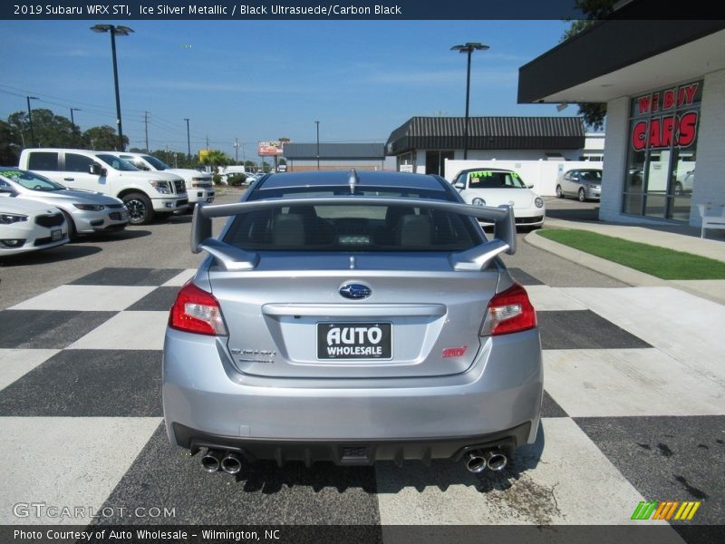 Ice Silver Metallic / Black Ultrasuede/Carbon Black 2019 Subaru WRX STI