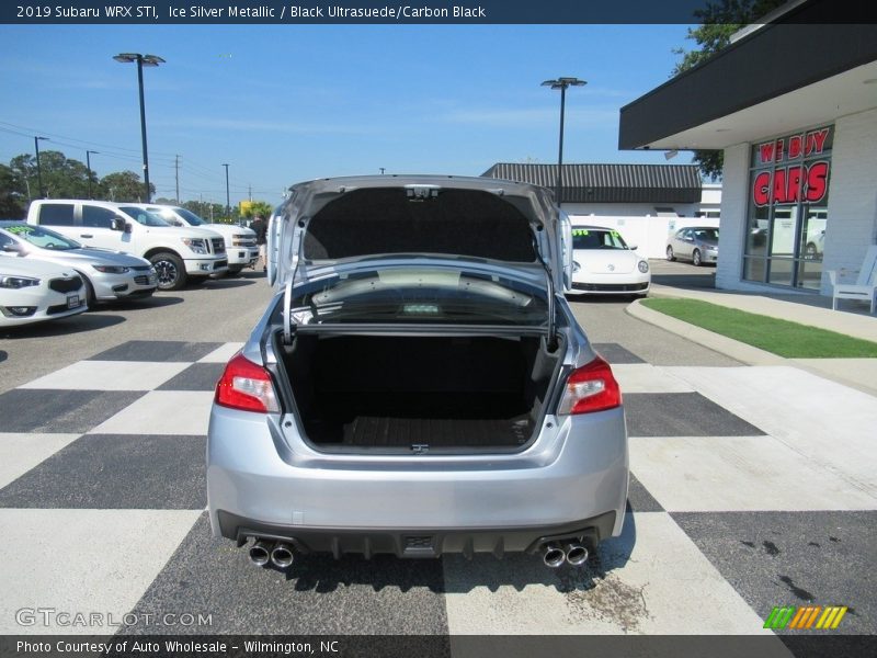 Ice Silver Metallic / Black Ultrasuede/Carbon Black 2019 Subaru WRX STI