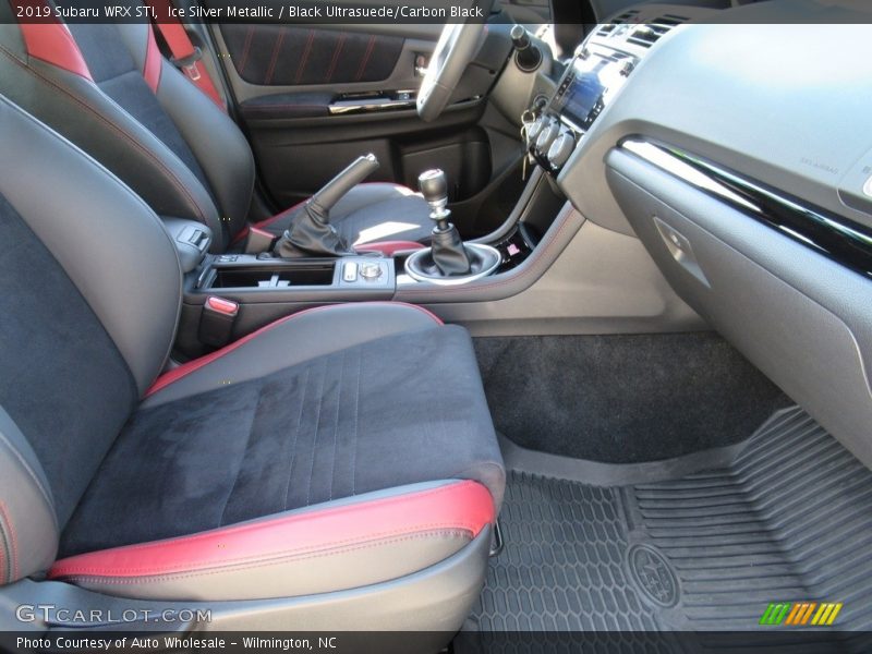 Ice Silver Metallic / Black Ultrasuede/Carbon Black 2019 Subaru WRX STI