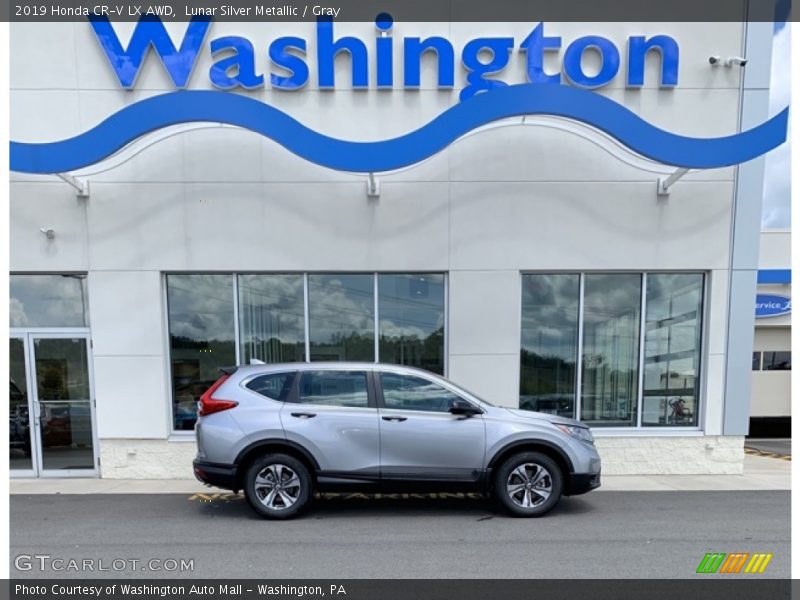 Lunar Silver Metallic / Gray 2019 Honda CR-V LX AWD