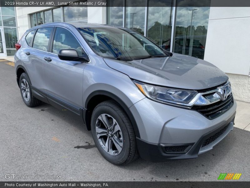 Lunar Silver Metallic / Gray 2019 Honda CR-V LX AWD
