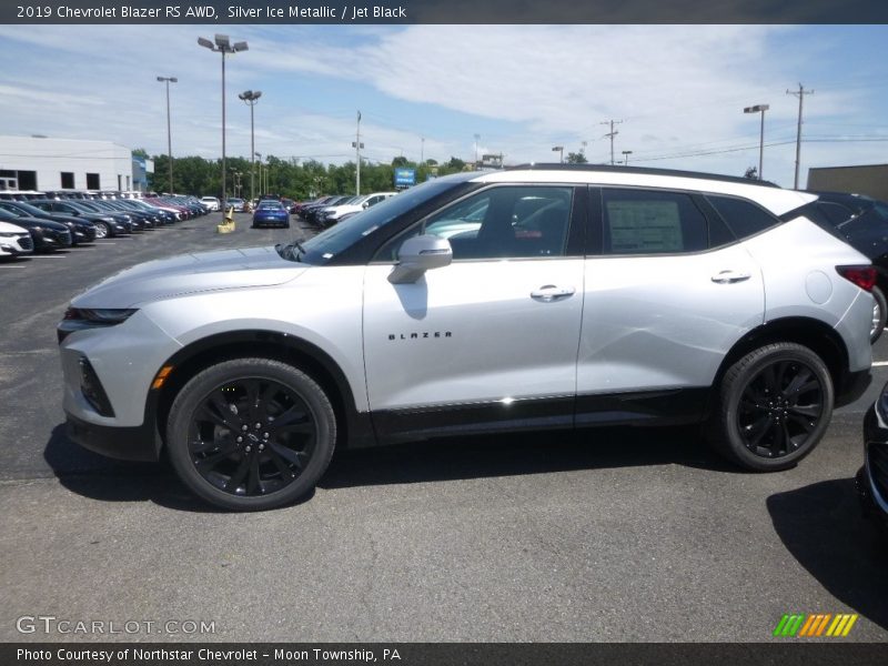 Silver Ice Metallic / Jet Black 2019 Chevrolet Blazer RS AWD