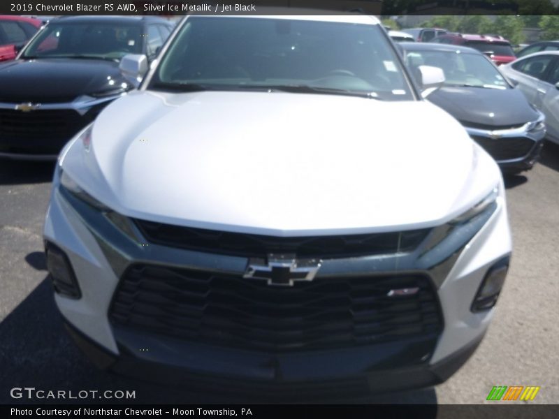 Silver Ice Metallic / Jet Black 2019 Chevrolet Blazer RS AWD
