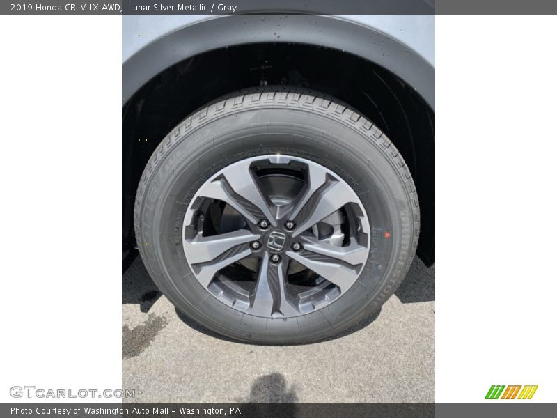 Lunar Silver Metallic / Gray 2019 Honda CR-V LX AWD