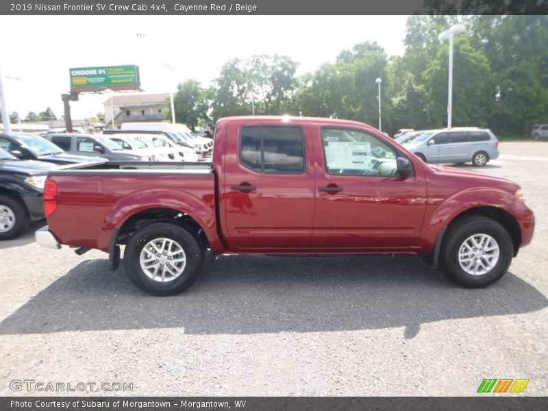 Cayenne Red / Beige 2019 Nissan Frontier SV Crew Cab 4x4