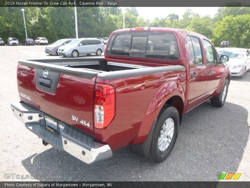 Cayenne Red / Beige 2019 Nissan Frontier SV Crew Cab 4x4