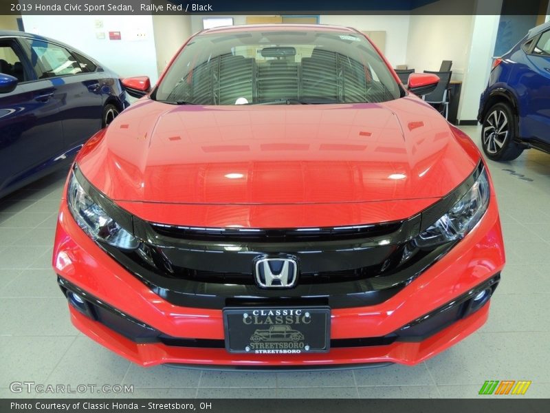 Rallye Red / Black 2019 Honda Civic Sport Sedan