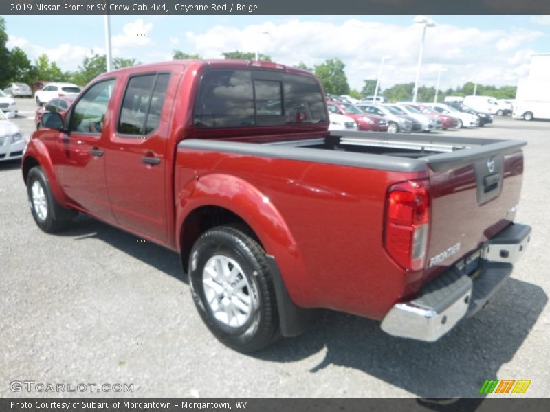 Cayenne Red / Beige 2019 Nissan Frontier SV Crew Cab 4x4