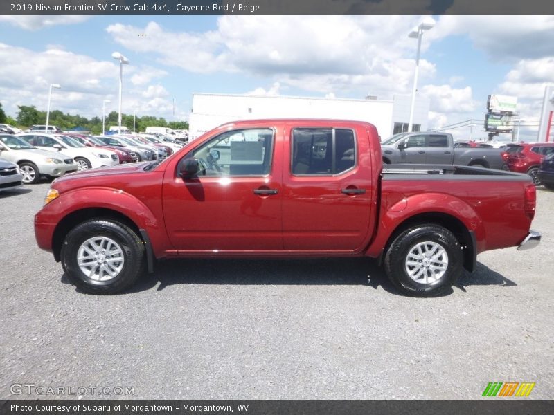  2019 Frontier SV Crew Cab 4x4 Cayenne Red