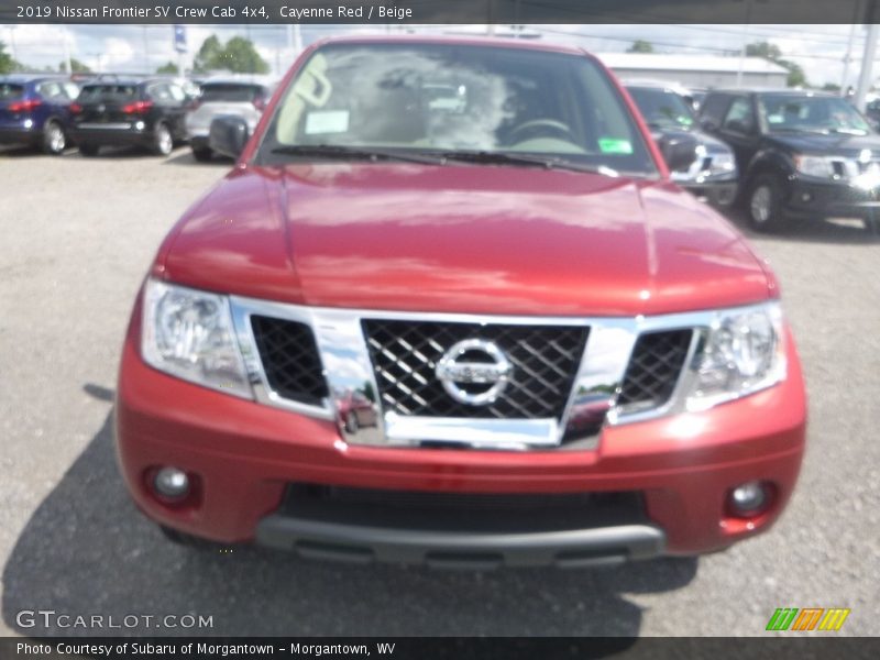 Cayenne Red / Beige 2019 Nissan Frontier SV Crew Cab 4x4