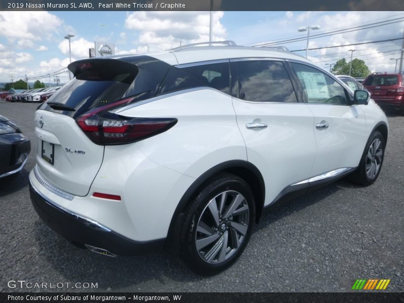 Pearl White Tricoat / Graphite 2019 Nissan Murano SL AWD