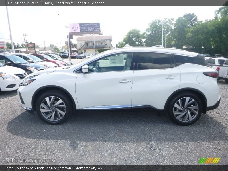 Pearl White Tricoat / Graphite 2019 Nissan Murano SL AWD
