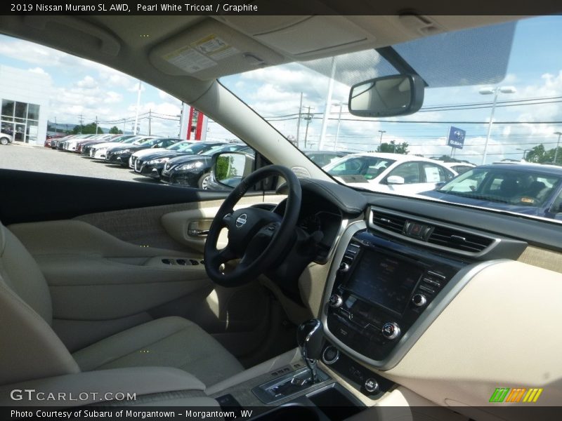 Pearl White Tricoat / Graphite 2019 Nissan Murano SL AWD