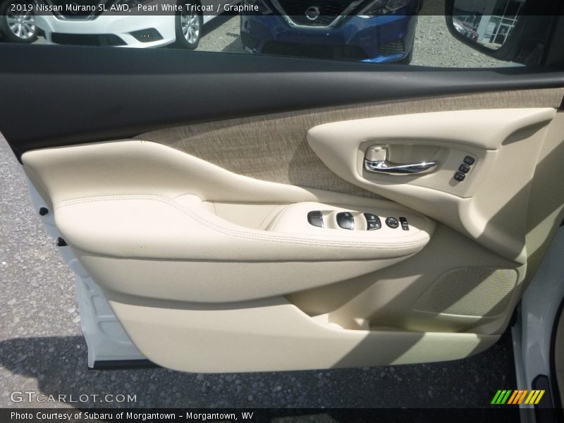 Pearl White Tricoat / Graphite 2019 Nissan Murano SL AWD