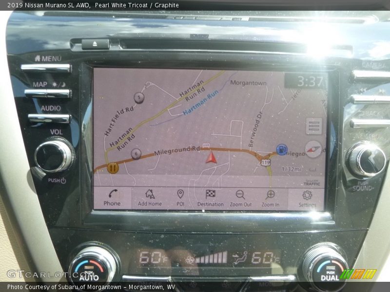 Pearl White Tricoat / Graphite 2019 Nissan Murano SL AWD